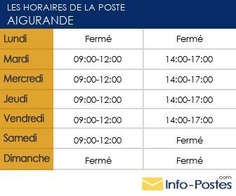 Image horaires la poste 21538