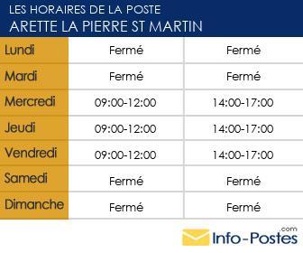 Image horaires la poste 33860