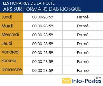 Image horaires la poste 33889