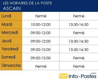 Image horaires la poste 33900