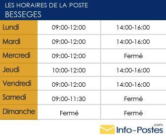 Image horaires la poste 25698