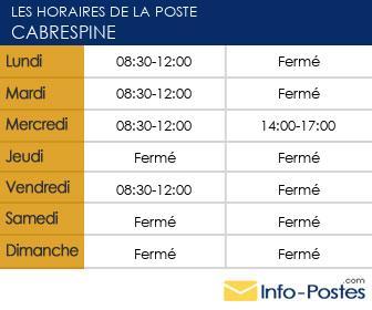 Image horaires la poste 25585