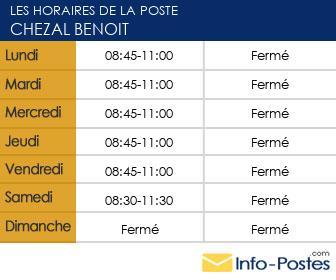 Image horaires la poste 21420