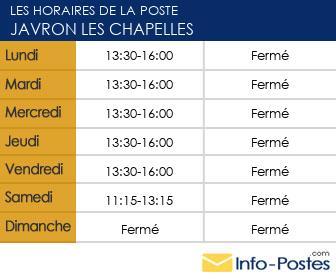 Image horaires la poste 30563