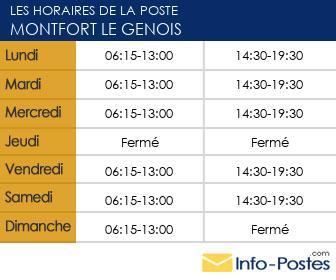 Image horaires la poste 30764