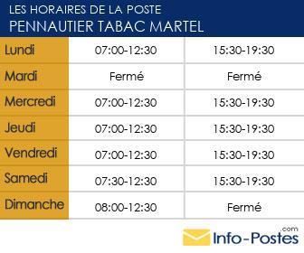 Image horaires la poste 25219