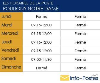 Image horaires la poste 21645